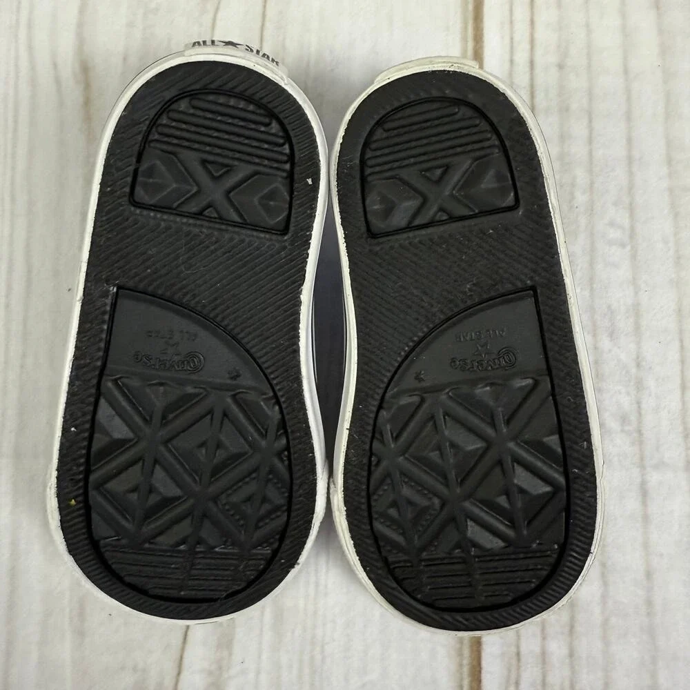 Converse‎ All Star Toddler Infant Shoes Blue Black Low Top Sneakers Size 5